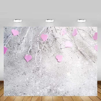 

Mehofond Valentine's Day Party Backdrop Pink Love Baby Shower Portrait Photography Background Decor Photocall Photo Studio Props