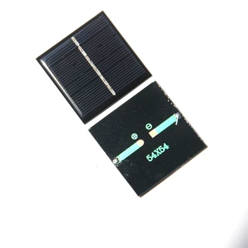 

Epoxy 0.42W 3V 140MA Mini Solar Cell Moudle DIY Solar Panel Battery Charger Experiment Education Study 54*54*3MM 10pcs