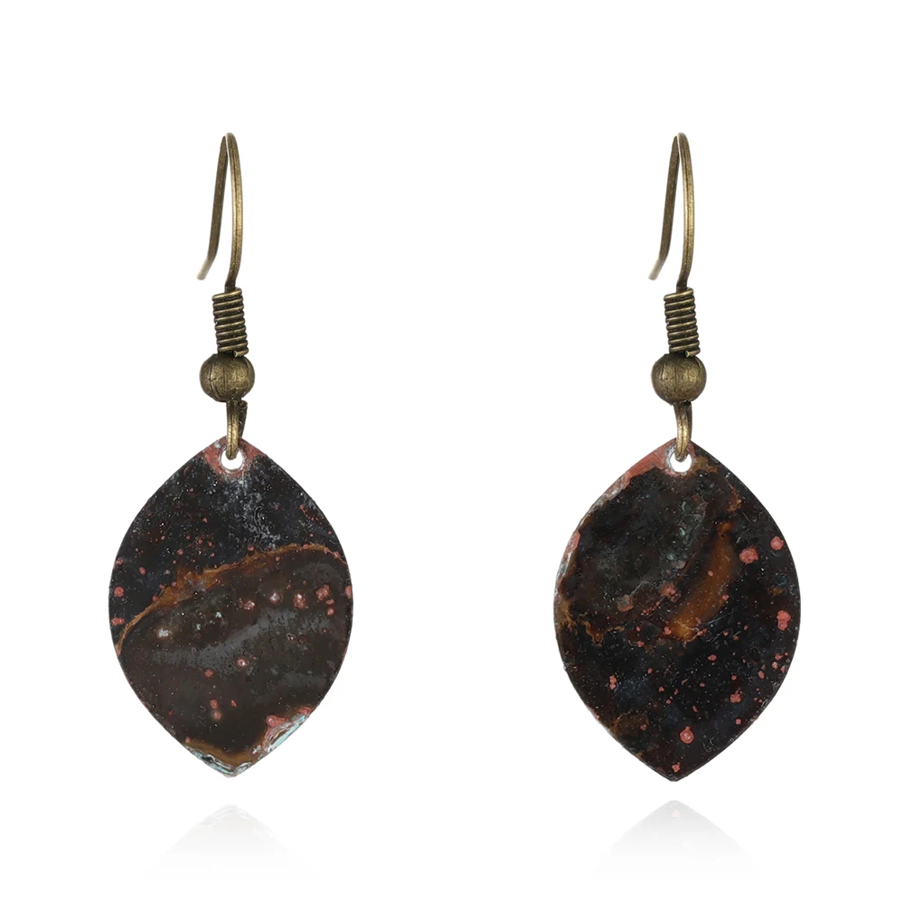 

2019 fashion vintage leaf shape drop earring jewelry