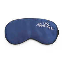 Напрямую от производителя имитированный шелк ткань Атлас очки вышитые настраиваемые мультфильм сна маска на глаза для путешествий помощь для сна