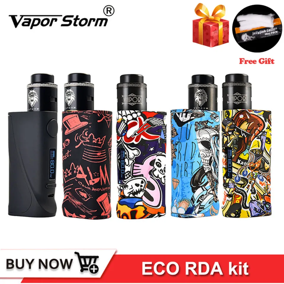 Оригинальный Новый боксмод Vapor Storm ECO Pro стартовый набор вейп ABS 5 80 Вт переменная