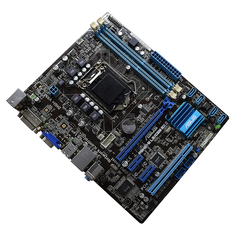 Настольная Материнская плата ASUS p8h61 m LE/CSM R2.0 1155 pin H61 поддерживает 22 32nm