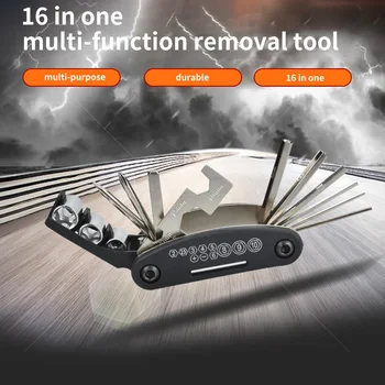 

16 In 1 Bicycle Bike Repair Tools Kit for Xiaomi M365 Scooter Nut Tire Repair Hex Allen Multifuncational Key Screwdriver Tools