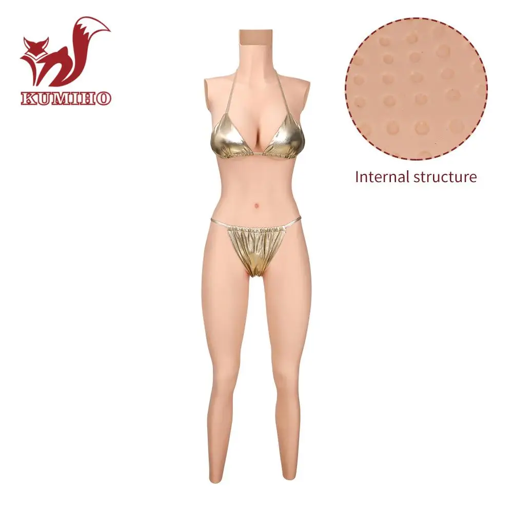 US $505.54 KUMIHO NO Oil Fullbody Suit Crossdress Silicone Breast Form E Cup Boobs False Vagina With floating point Transgender Drag Queen