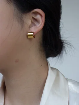 

Timeless Wonder Titanium Geo U Statement Stud Earrings Stainless Steel Women Jewelry Gothic Boho Trendy Designer 2020 Ins 3145