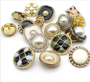 

colorful buttons metal button 10 pieces a lot