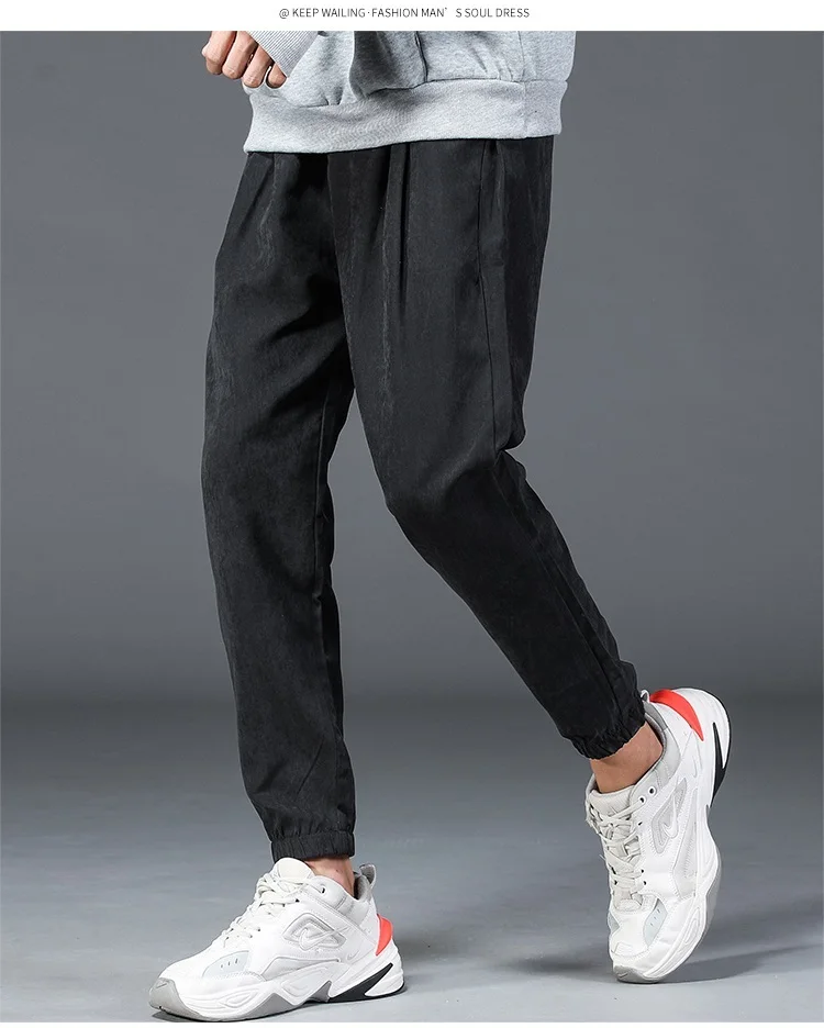 Zongke Solid Pants Men Joggers Trousers Men Pants Streetwear Sweatpants Harem Pants Men Trousers XXXL Hip Hop Autumn New