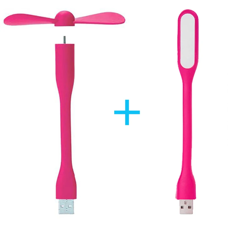 Мини USB вентилятор гибкий портативный и светодиодный светильник лампа для
