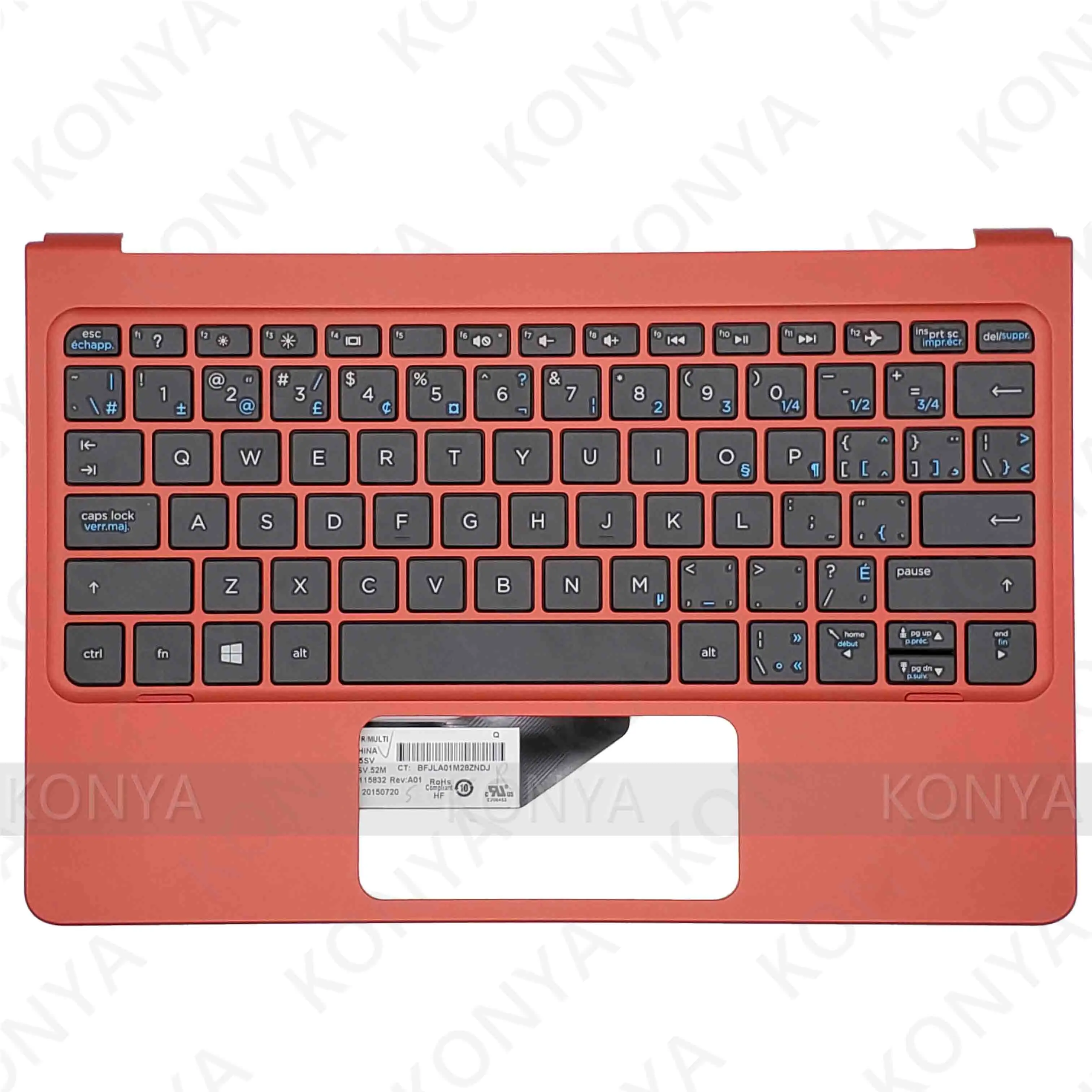 Для HP X2 210 G1 10-N Palmrest W/KB 832468-DB1 832470-DB1 814718-DB1 814720-DB1(FR может - Цвет: Red 2 814720-DB1