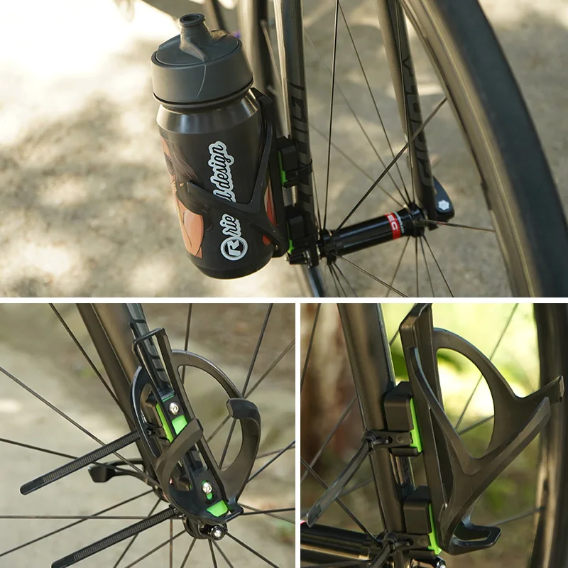 LILIOO Bicycle Bottle Cage Fixed Seat MTB Road Bike Seatpost Handlebar Bottle Bracket Adjustable Holder Conversion Mount Adapter bicycle water bottle cage bicycle bottle holder water bottle holder