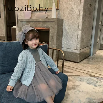 

Girls' Sweater Cardigan Thin Children's Clothing New Sweater In Spring And Summer 2020 Baby Girls Leisure Coat