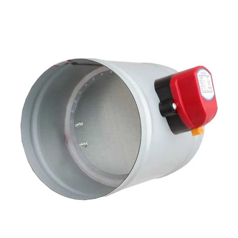 220V Galvanized Damper Electric Air Valve Motorized Check Valve for 3/4/5/6/8inch Pipe 80/100/125/150/200/250mm