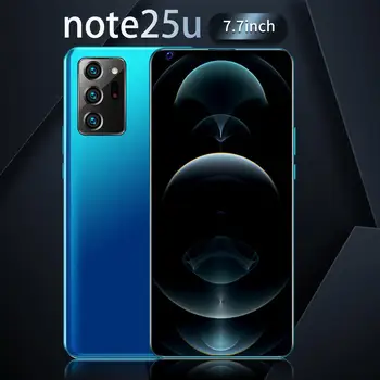 

7.7 Inch Smartphone Note25U Global Version 8GB 256GB 32MP Camera 6800mAh 4 Android 9.1 Cellphone Snapdragon 865 Mobile Phone