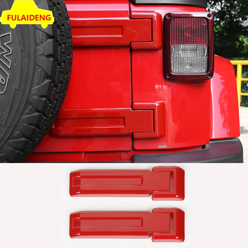 4 шт. для Jeep Wrangler JK 2007- ABS Хромированная задняя петля двери автомобиля крышки отделка автомобиля Стайлинг Аксессуары