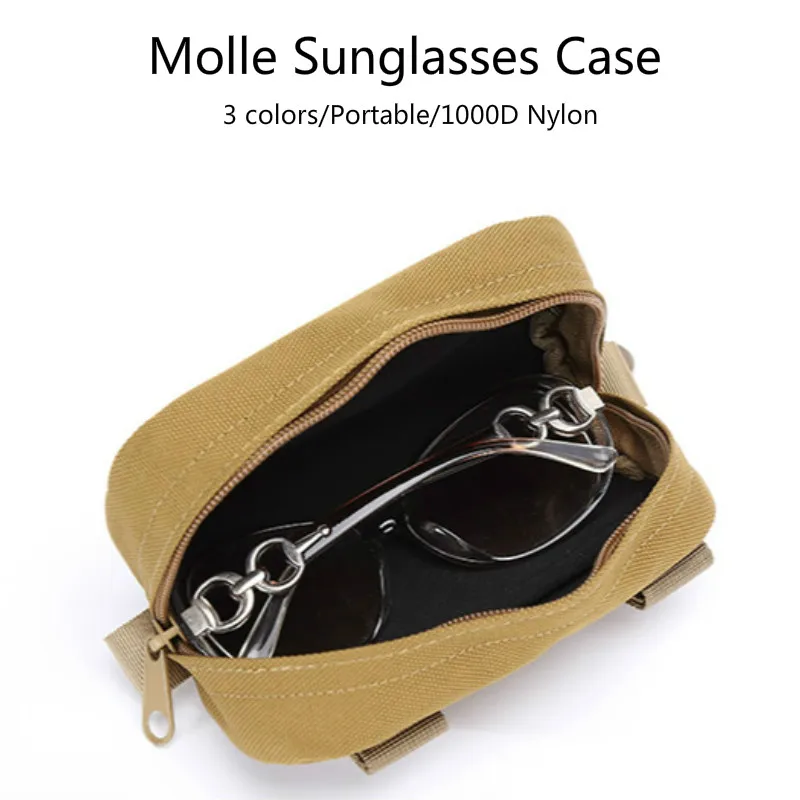 New Arrived Tactical Eyeglasses Case 1000D Nylon Hard Case Tactical