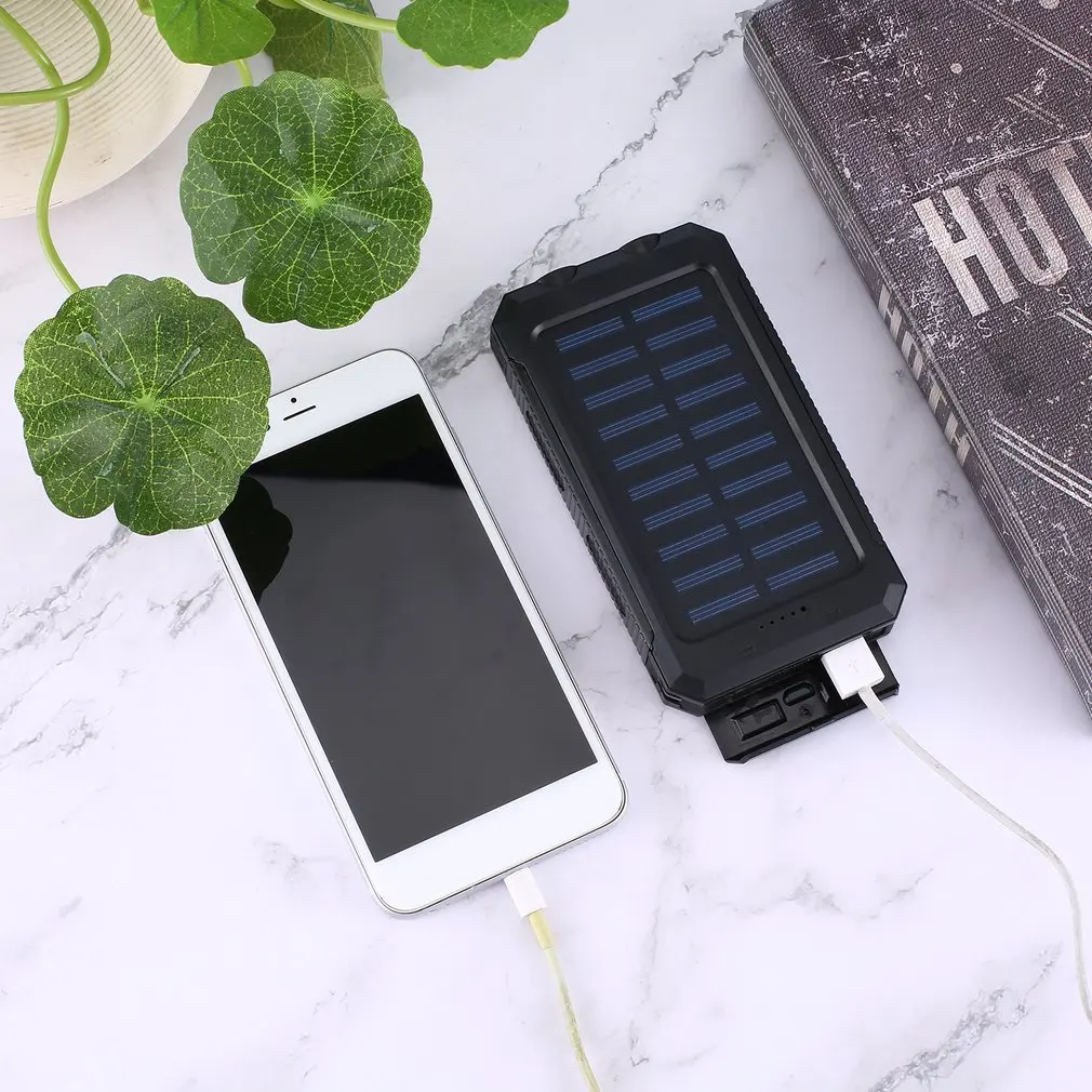 Чехол для внешнего аккумулятора на солнечной батарее DIY с 2 usb портами чехол