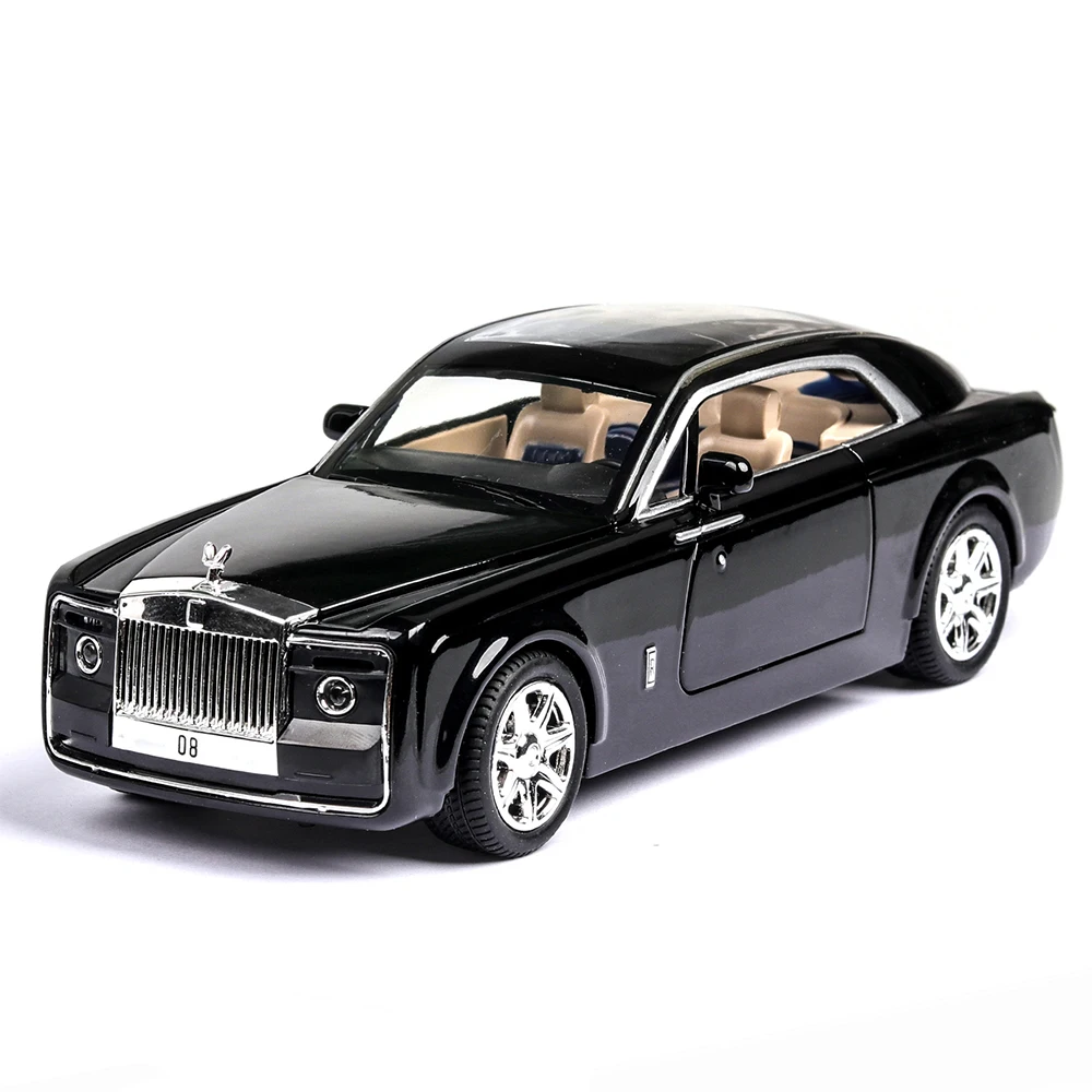 2020 1/24 формовая игрушка техникой Rolls Royce Phantom модель автомобиля колеса сплава звук