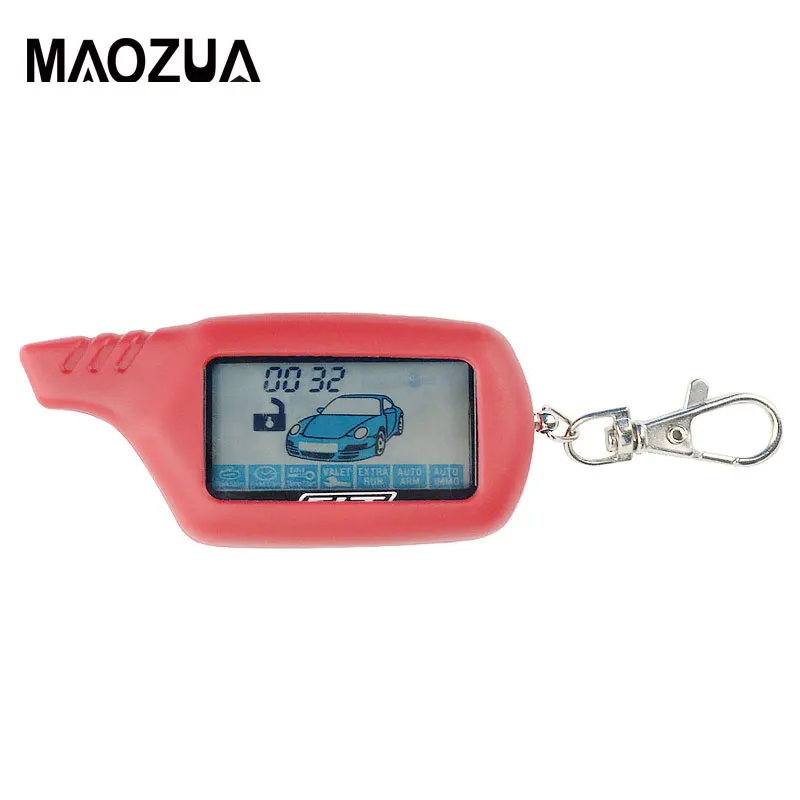 

2-way B9 LCD Remote Control Keychain for Russian Vehicle Security Car Alarm System Twage Starline B9 Key Chain Fob Engine Start