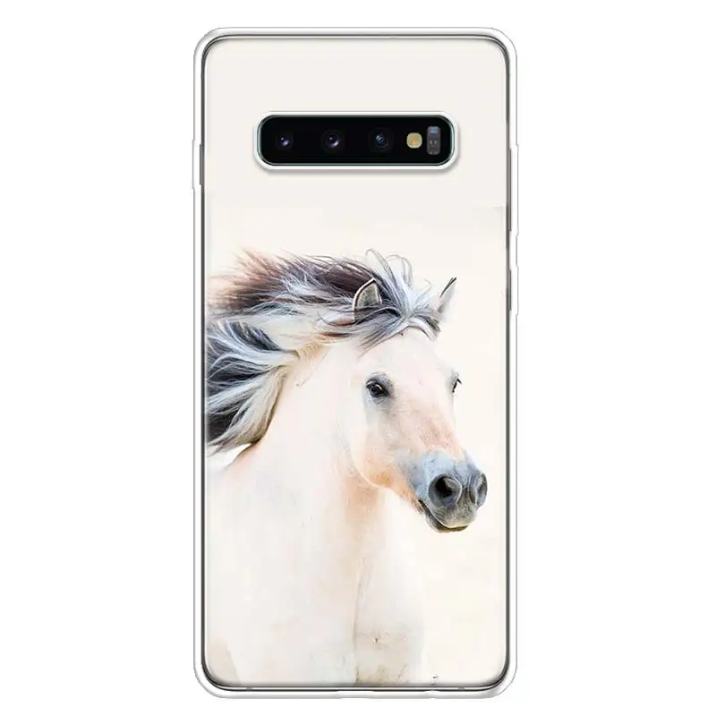 TW144-10 Horse чехол с изображением животного чехол для телефона для samsung Galaxy S10+ Note 10 9 8 S9 S8 J4 J6 J8 плюс S7 S6 корпус под плетенную сумку - Цвет: TW144-10