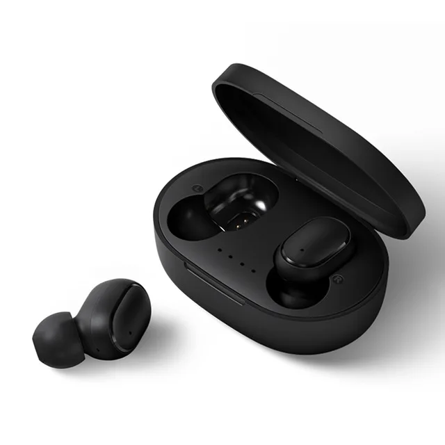 Xiaomi Redmi Airdots TWS Bluetooth Earphone Stereo bass BT 5.0 Eeadphones With Mic Handsfree Earbuds AI Control - Цвет: A6S black TWS