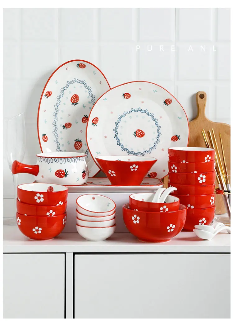 Red-Strawberry-Ceramic-plate_01
