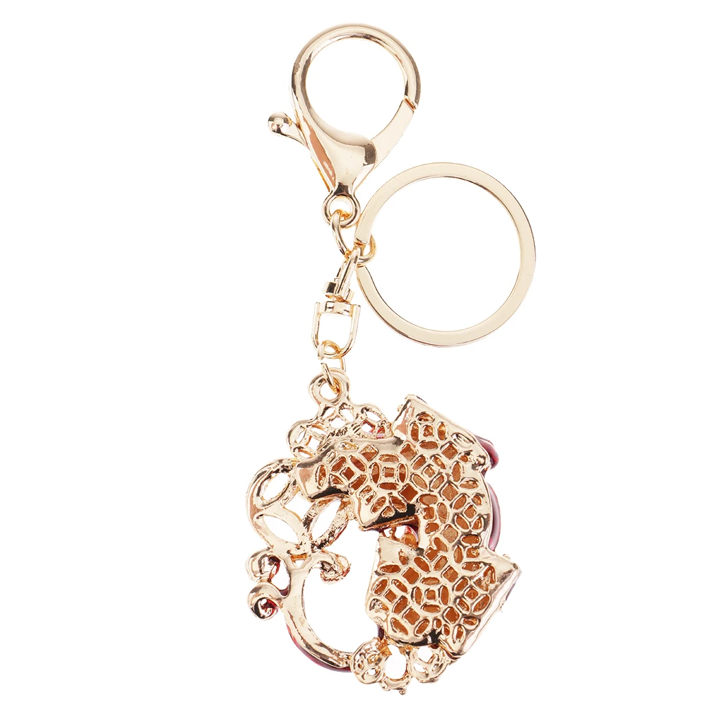 2 Pack Pi Yao/Pi Xiu Keychains Attract Wealth Luck Women Bag Key Rings