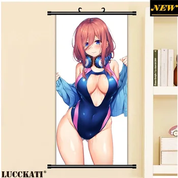 

5-toubun Gotoubun Go-Toubun no Hanayome Nakano miku breasts sexy loli cameltoe cartoon anime wall scroll poster canvas painting