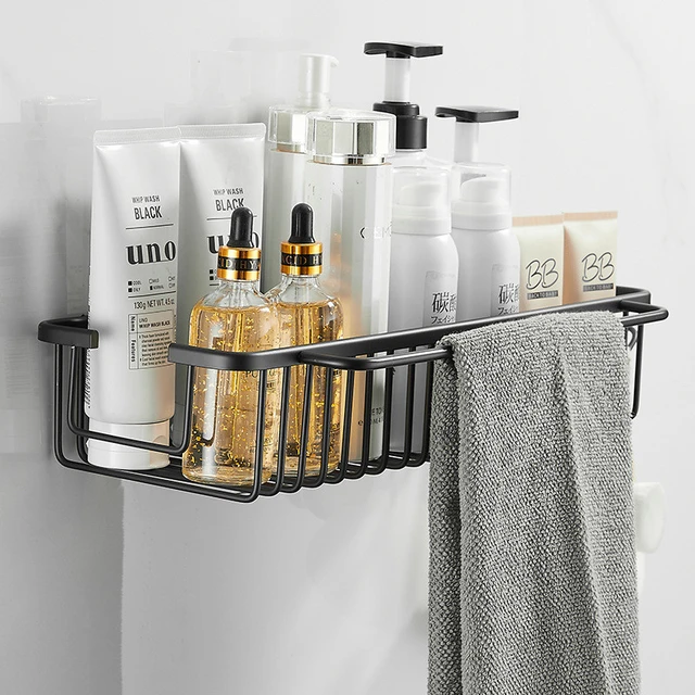 Black Wall Shelves Bathroom  Matte Black Shower Corner Shelf - Bathroom  Shelf Bath - Aliexpress