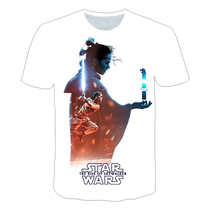 Новая футболка «Звездные войны», «взлет Скайуокера» Детские футболки с короткими рукавами и 3D рисунком для взрослых, Повседневная футболка детская футболка мужская уличная одежда