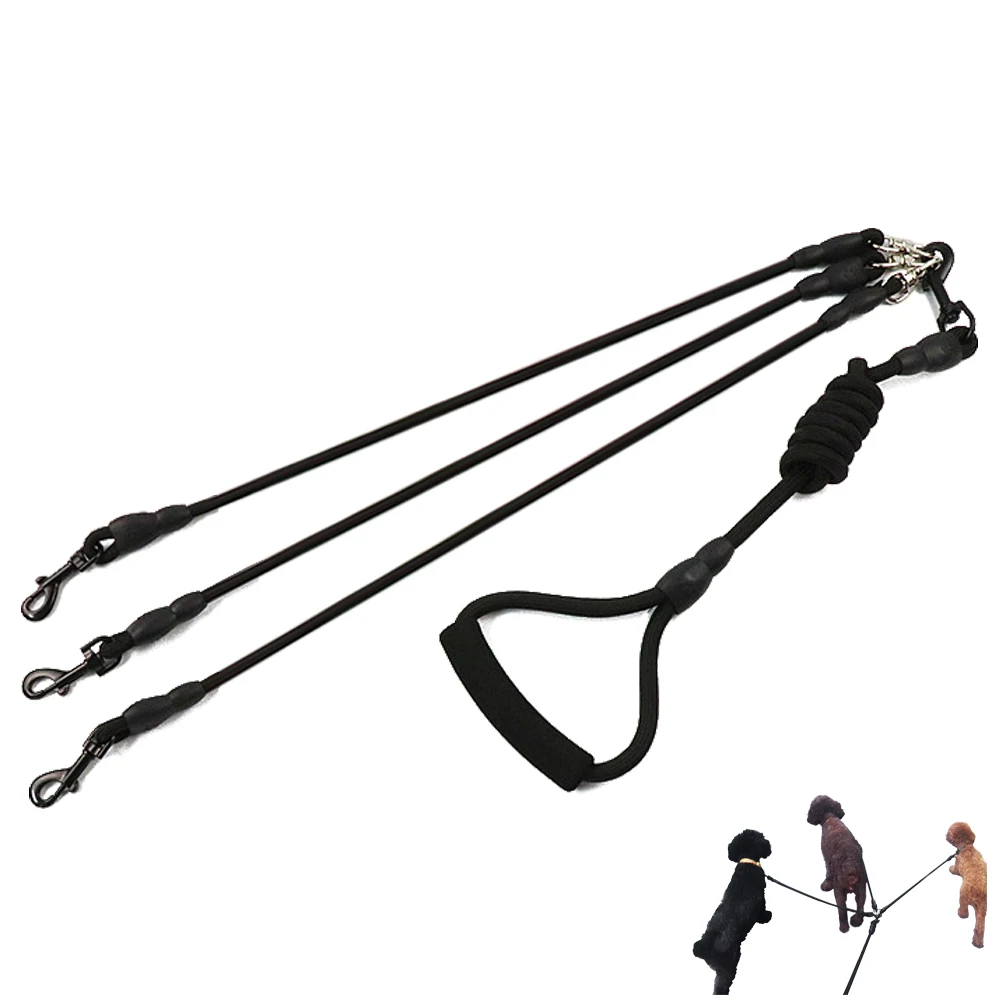 

Nylon Double Dog Leash No Tangle Durable For small big Dogs puppy Walking Trainer Leashes dog accessories