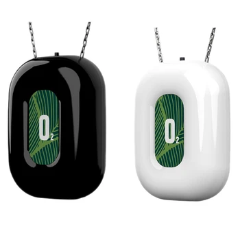 

2Pcs Mini Portable Ionizer Negative Generator Air Purifier Necklace