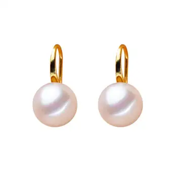 

Exquisite simple white pearl earrings transparent pearl earrings simple round earrings jewelry popular ladies jewelry exquisite