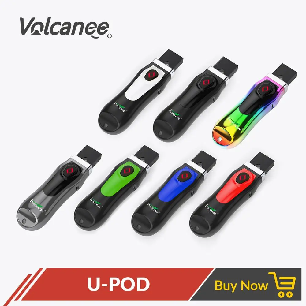 

Volcanee U Pod Starter Kit 650mAh Built-in Battery 0.7mL Capacity Ceramic Coil Vaporizer Pod Vape VS Zero Pod Kit