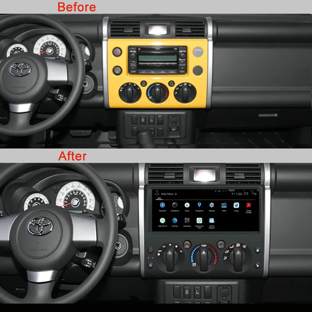 FJ Cruiser RADIO ANDROID CAR GPS FOR 
