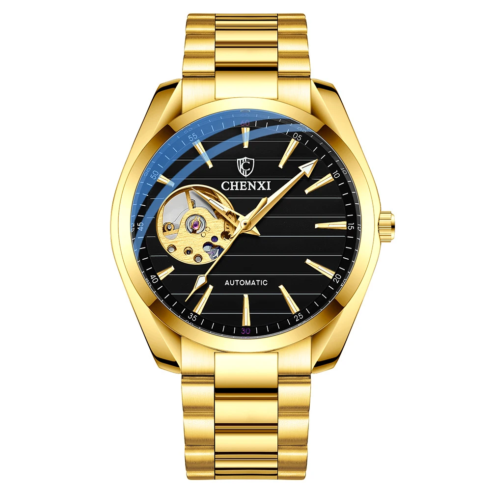 Men's Automatic Mechanical Top Brand Stainless Steel Waterproof Swiss Movement High Quality Watches Relogio Masculino 