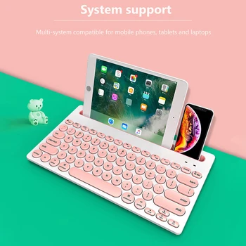 

Portable Mini Wireless Keyboard Bluetooth Keyboard For Ipad Phone Tablet Rubber Battery Type Keyboard For Android Ios Windows