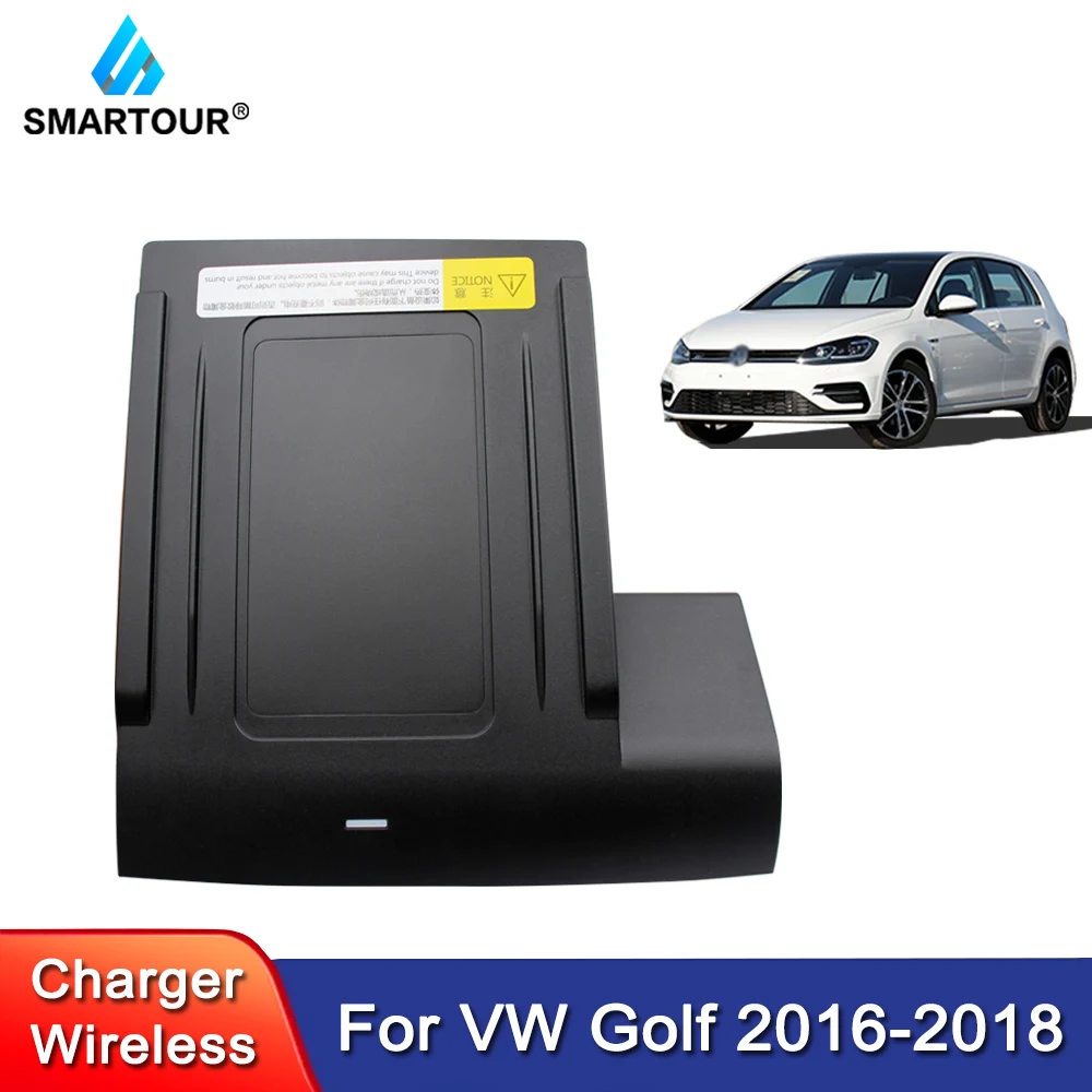 Для Volkswagen VW Golf 7 MK7 автомобильные аксессуары мобильный телефон 15 Вт QI Беспроводной Зарядное устройство