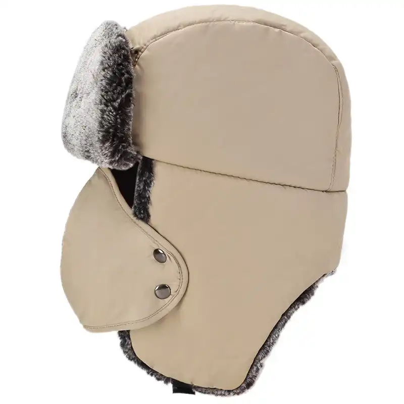 winter hat men lei feng hatband face mask korea