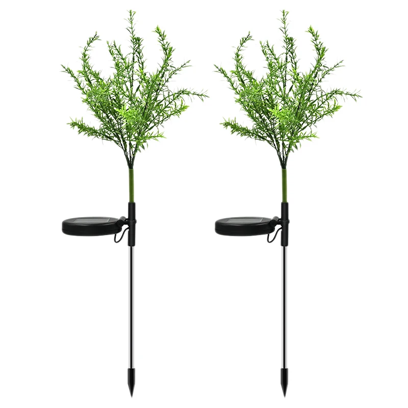 

2 Pcs Solar Garden Lights Outdoor Christmas Tree LED Solar Powered Landscape Lights for Pathway Yard Patio Deck Walkway Decorati