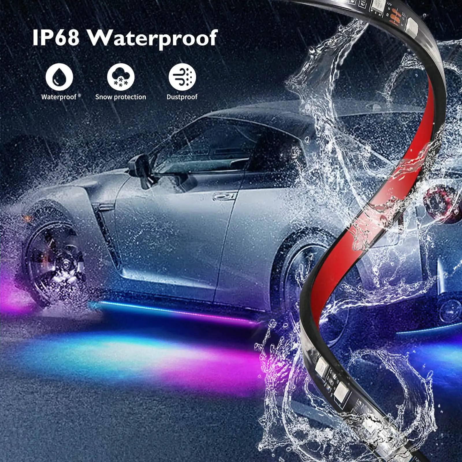 4 Ÿ 12V 帣  RGB LED Ʈ ڵ 90*120 Ʃ ۷ο ٵ ý ׿ Ʈ BT App 