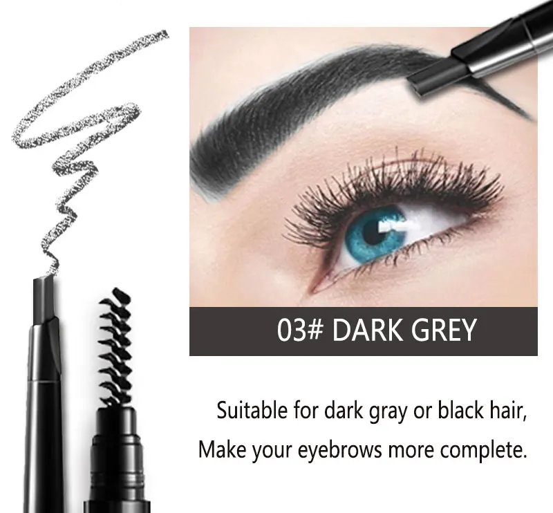 1/3 Pcs New Eyebrow Pencil Eye Makeup Double Head Eyebrow Enhancer Tattoo Paint Eyebrow Tint Waterproof Black Brown Makeup TSLM2