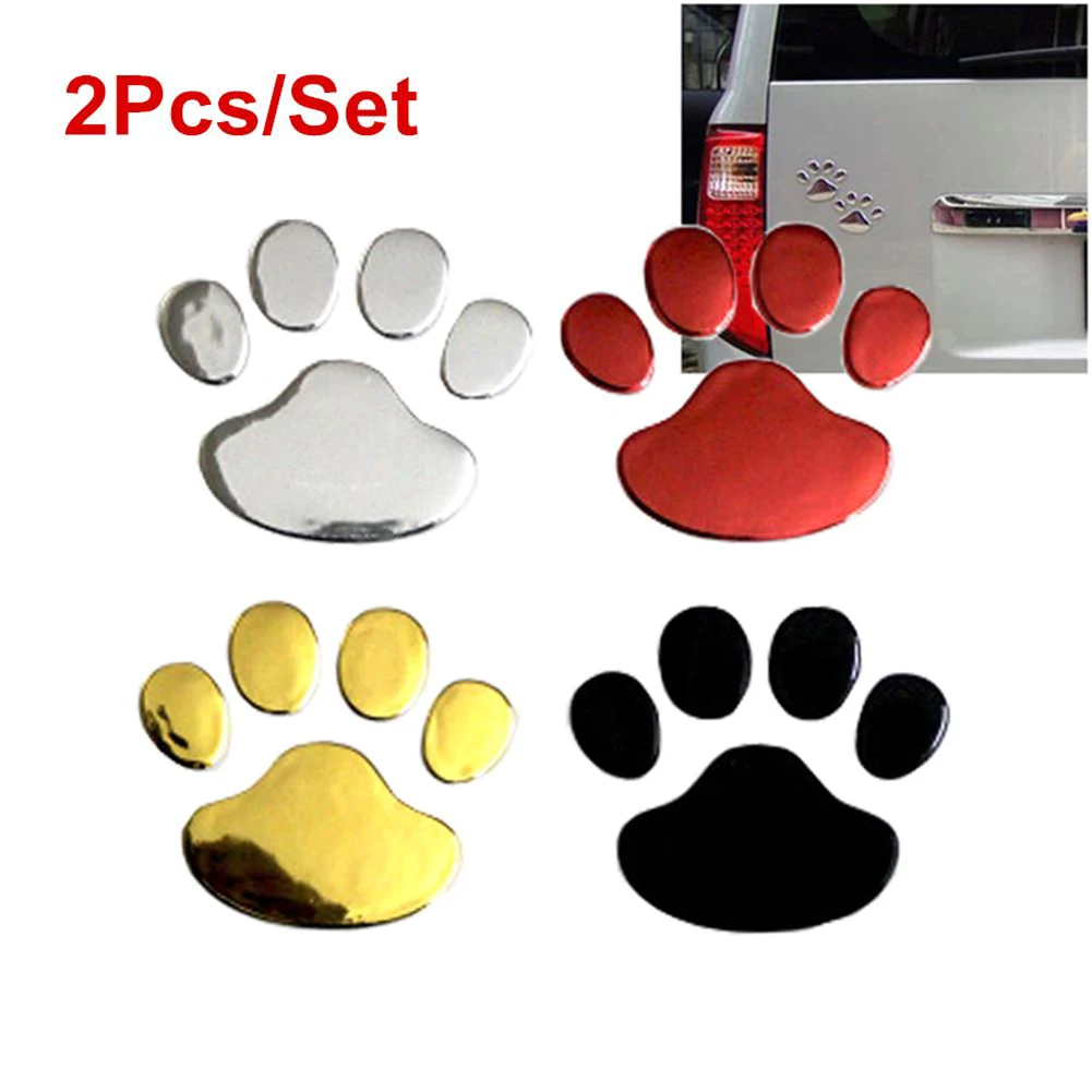 2 шт. Стайлинг автомобиля отпечатки собачьих лап лапы панда наклейки для ног