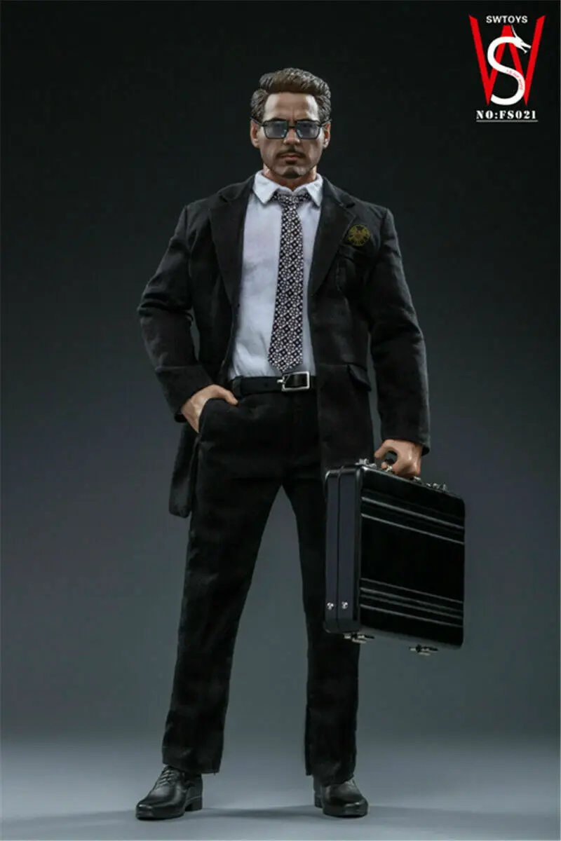 

SWtoys 1/6 Tony Stark Action Figure Ironman Male Head Body Clothes FS021 Collection Model Doll Toy Gift