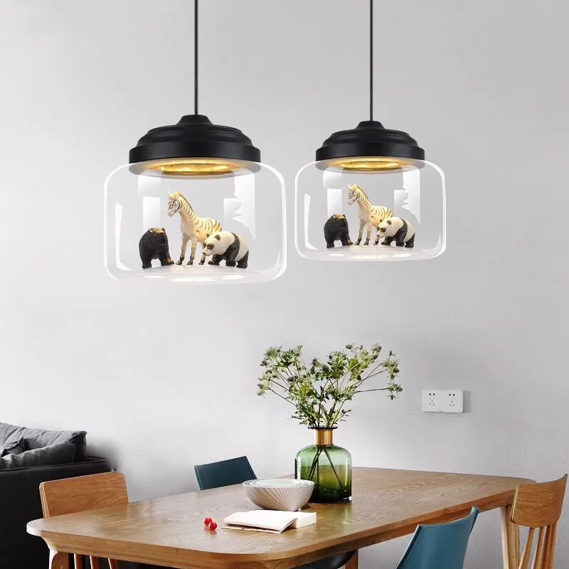 

modern lampen industrieel luminaire suspendu iron restaurant LED pendant lights deco chambre