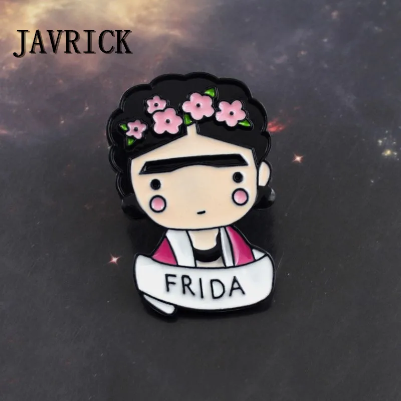 

Creative Badge Art Women Ladies Enamel Brooch Decoration Backpack Personality Fashion Alloy Gifts Ornament