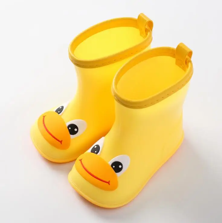 yellow 1 Новинка года; модная классическая детская обувь из ПВХ резины; детская обувь с героями мультфильмов; детская водонепроницаемая обувь; непромокаемые сапоги - Цвет: yellow 1