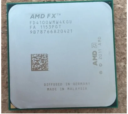 Четырехъядерный процессор AMD FX4100 3 6 ГГц FX 4100 FD4100WMW4KGU 95 Вт разъем AM3 + | Компьютеры и