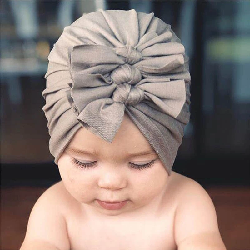 Cute Baby Turban Headwraps For Girls Hair Accessories Turban Hat For Baby  Infant Cap Hats With Bow Knot Children Hats - Kids Hats & Caps - AliExpress