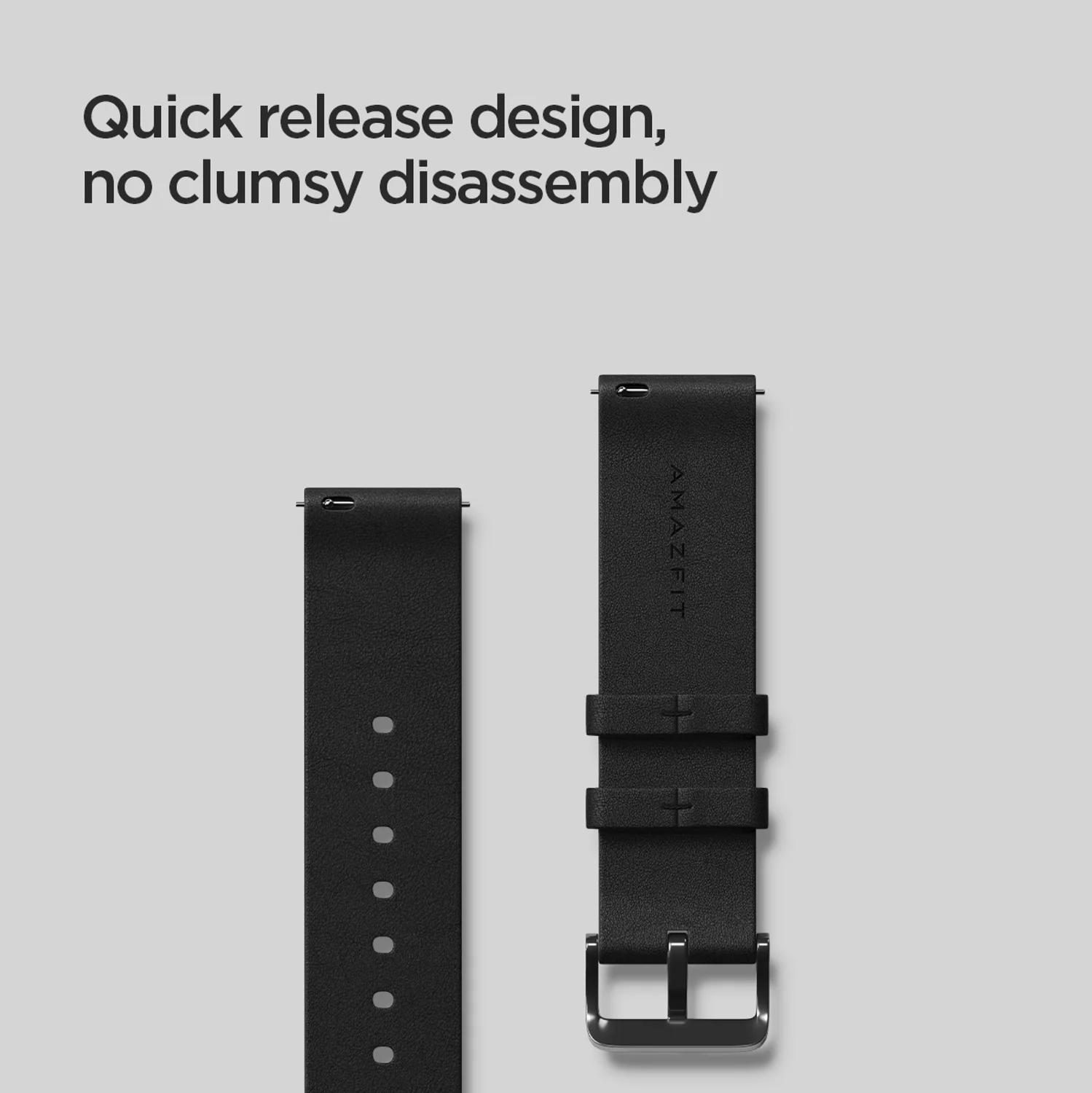 Pulseira de Couro Acessórios para Smartver Amazfit Orignal 20mm - 22mm Mod. 1456576 - Image 3