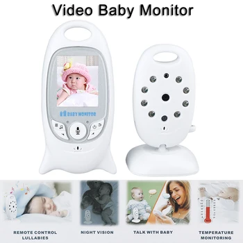 

VB601 2.4Ghz Video Baby Monitors Wireless 2.0 Inch LCD Screen 2 Way Talk IR Night Vision Temperature Security Camera